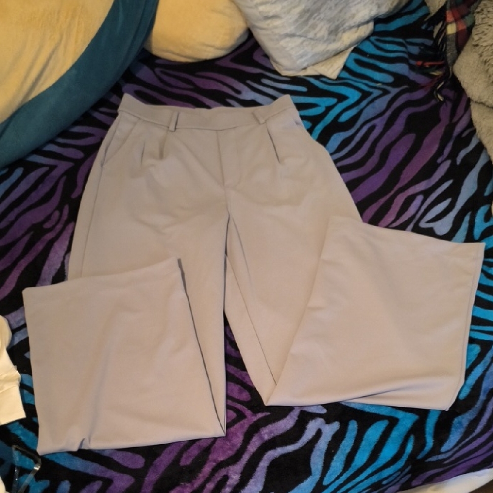 NWT HALARA | Women's Wide Leg Pants in Soft Gray